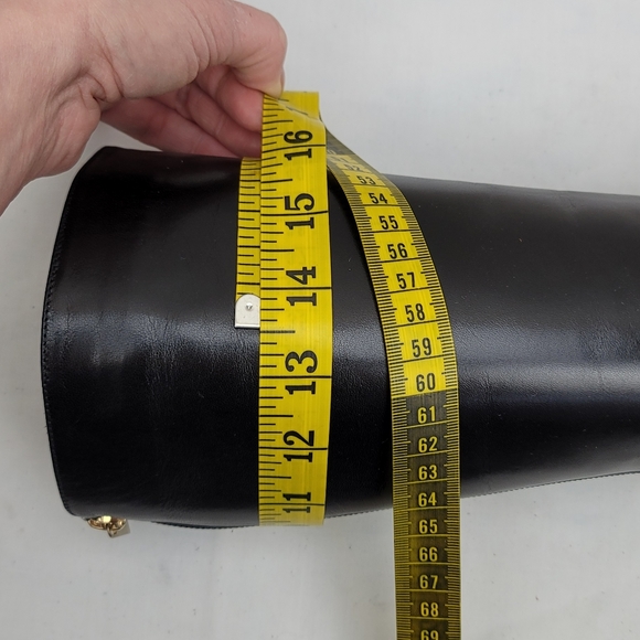 Jimmy Choo Kim Leather Heels Knee High Boots 37.5 - Picture 13 of 15